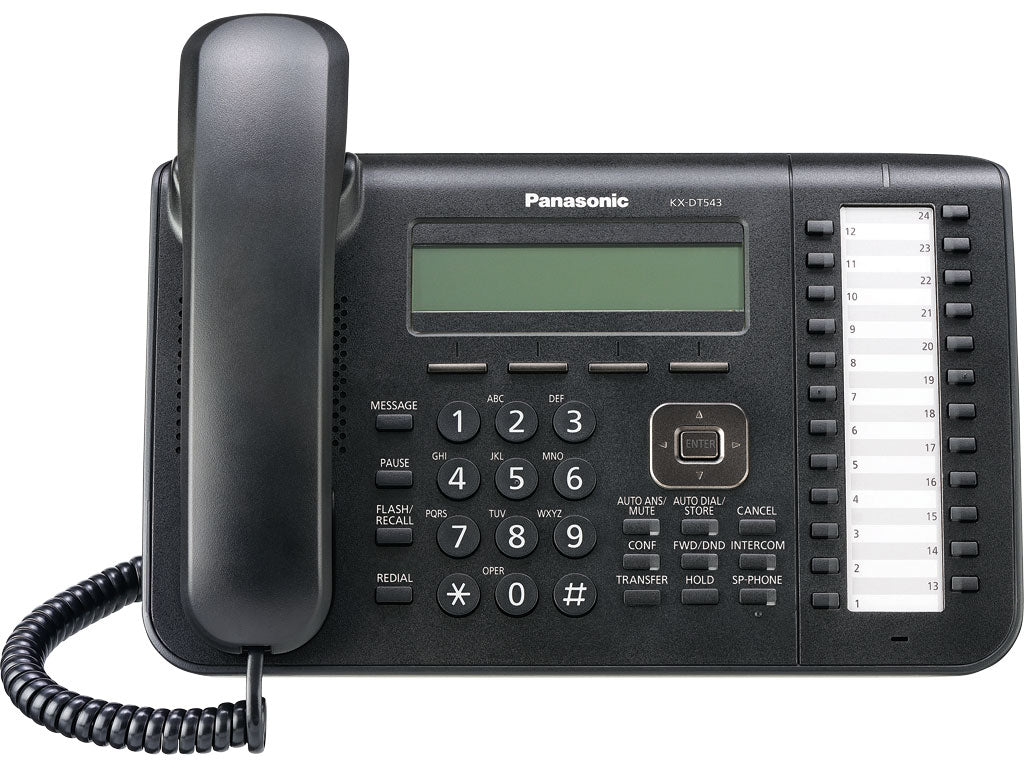 KX-DT543 Negro – Teléfono Propietario digital con pantalla LCD de 3 líneas