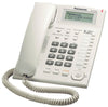 Panasonic KX-T7716X blanco - Teléfono fijo con Pantalla, CID, altavoz y entrada para diadema
