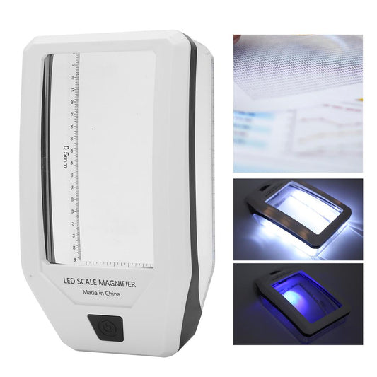 Lupa LED con escala, luz blanca y UV – TH-8017 - LA CASA DEL TELEFONO
