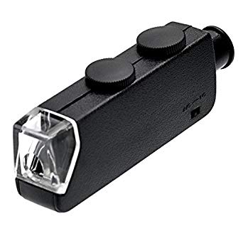 Lupa microscopio portátil con luz y aumento de 60x-100x – MG10081-1 - LA CASA DEL TELEFONO