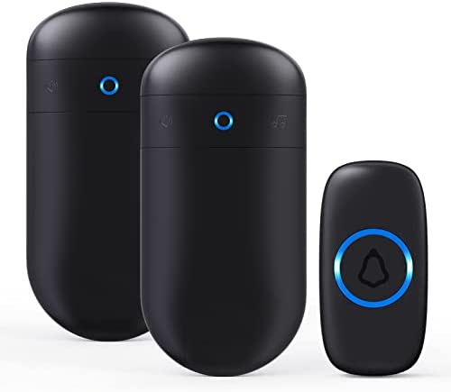 Timbre de puerta inalámbrico: un transmisor y dos receptores – secrui M508x2+F55