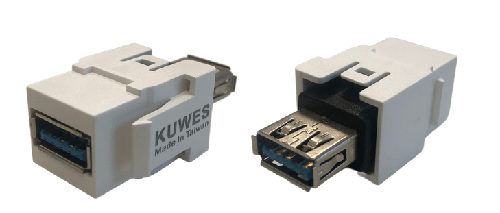 Módulo inserto USB3.0, conector USB A hembra – A hembra – Kuwes KSNT-MODULE-USB3.0 - LA CASA DEL TELEFONO