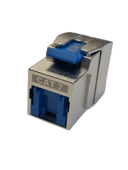 Módulo keystone jack blindado STP CAT7 10G color Azul, montaje sin herramienta – Kuwes KSNT-TLSS-ABL-SUPER7-S3M - LA CASA DEL TELEFONO