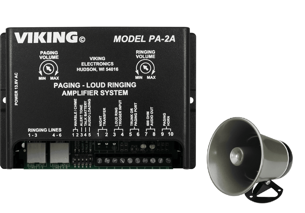 Módulo para voceo y generador de timbrado fuerte de línea telefónica – PA-2A Viking - LA CASA DEL TELEFONO