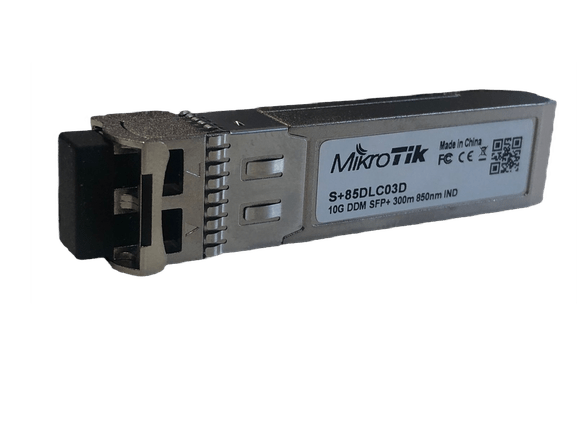 Módulo transceptor SFP+, 10Gbit, 300m, Multimodo – S+85DLC03D Mikrotik - LA CASA DEL TELEFONO