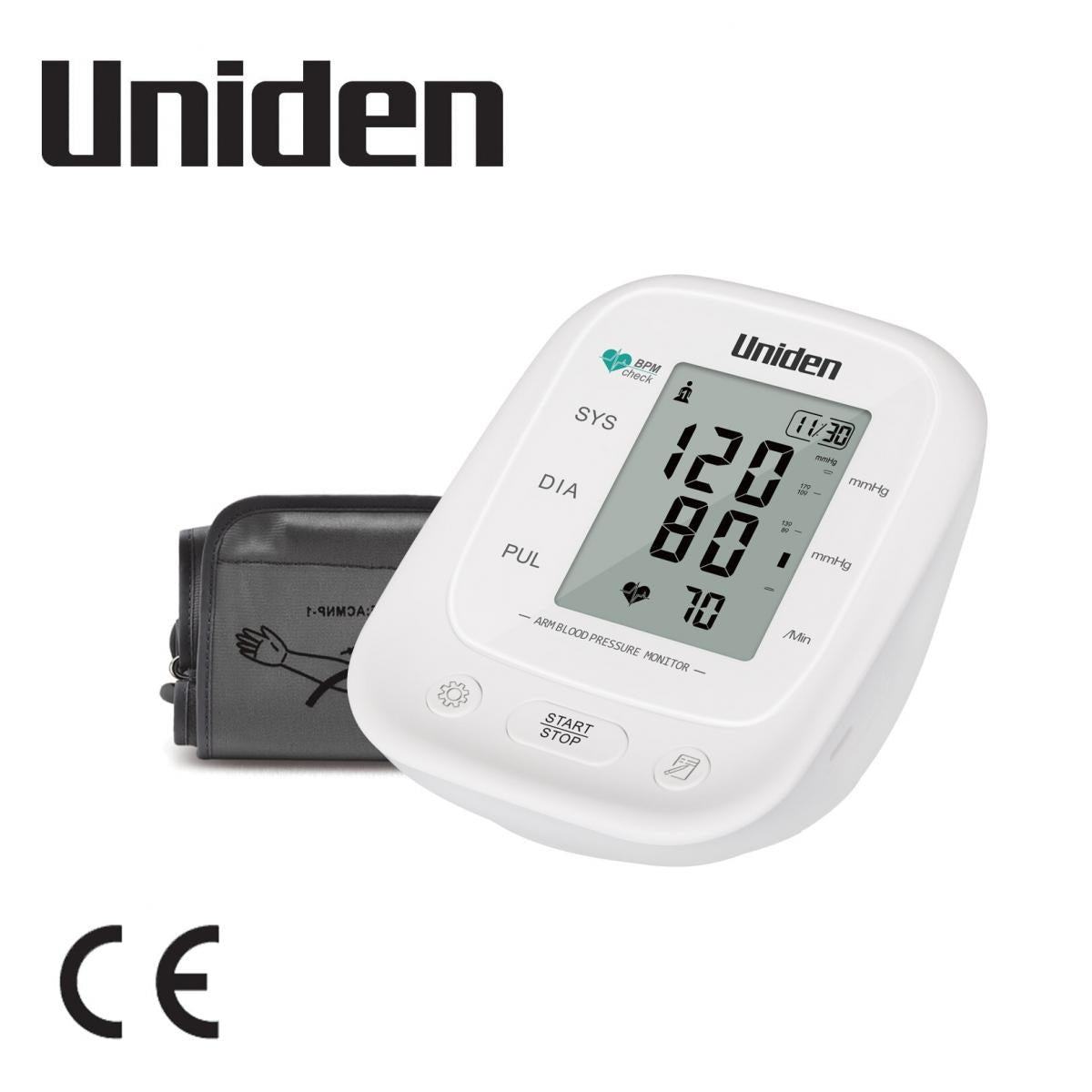 Monitor digital de presión arterial para adulto con brazo grande Uniden AM2307 - LA CASA DEL TELEFONO
