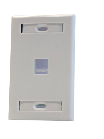Tapa de pared blanca de 1 salida y con identificación – LCDT NFPFL21