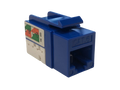 Keystone jack modular para redes CAT6, en color azul – LCDT NKJ10C6UBL
