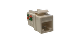 Keystone jack modular para redes CAT6, en color blanco – LCDT NKJ10C6W