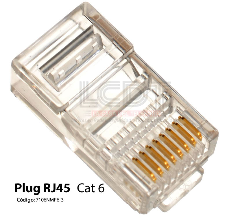 LCDT NMP6-3 Plug UTP RJ45 para CAT6