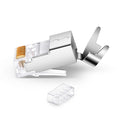 Plug modular FTP RJ45 para redes CAT6A, con sujetador de cable – LCDT NMPG6AF1