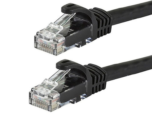 Patch Cord UTP CAT6 de 100 Pies de longitud en color negro, 550MHZ – Quest NPC-6100
