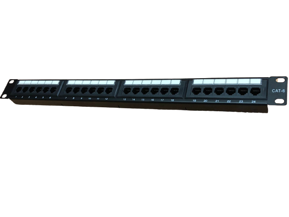 Patch panel de 24 puertos para redes CAT6 – LCDT NPP6124UL