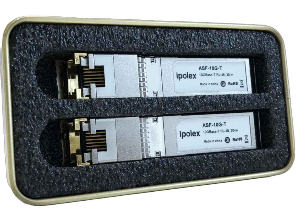 Pack con 2 módulos transceptor 10GBase-T RJ45 30m – Ipolex ASF-10G-T (x2) - LA CASA DEL TELEFONO