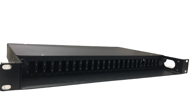 Panel de fibra óptica SC, dúplex, 24 puertos (48 fibras) - LCDT FRP2248SCB - LA CASA DEL TELEFONO