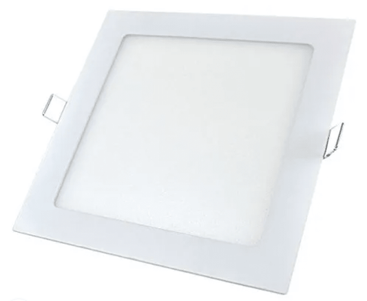 Panel de LED cuadrado de 18 watts, luz amarilla, empotrable, acabado en color blanco, 85-265V – TekLed 165-15630 - LA CASA DEL TELEFONO