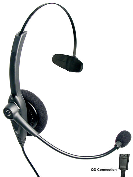 Headset monoaural Passport 10 para Call Center conector QD