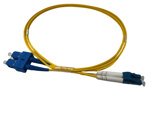 Patch cord de fibra monomodo dúplex LC a SC de 1M – FJ9LCSC-01M - LA CASA DEL TELEFONO
