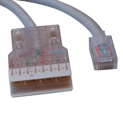 Patch Cord de Plug RJ45 a Plug 110, Gris, 1M - 1202-03001 - LA CASA DEL TELEFONO