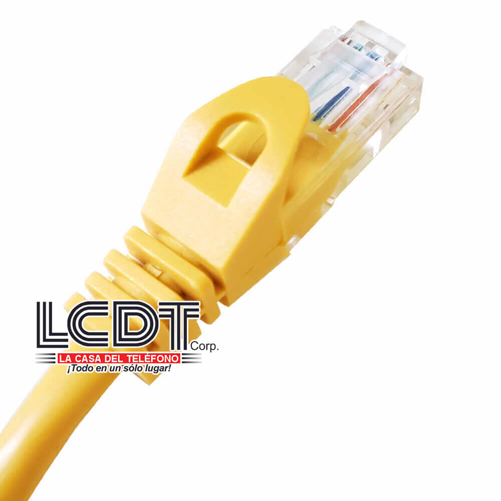 Patch Cord QUEST UTP CAT5e Amarillo, 10 Pies NPC-1510 - LA CASA DEL TELEFONO