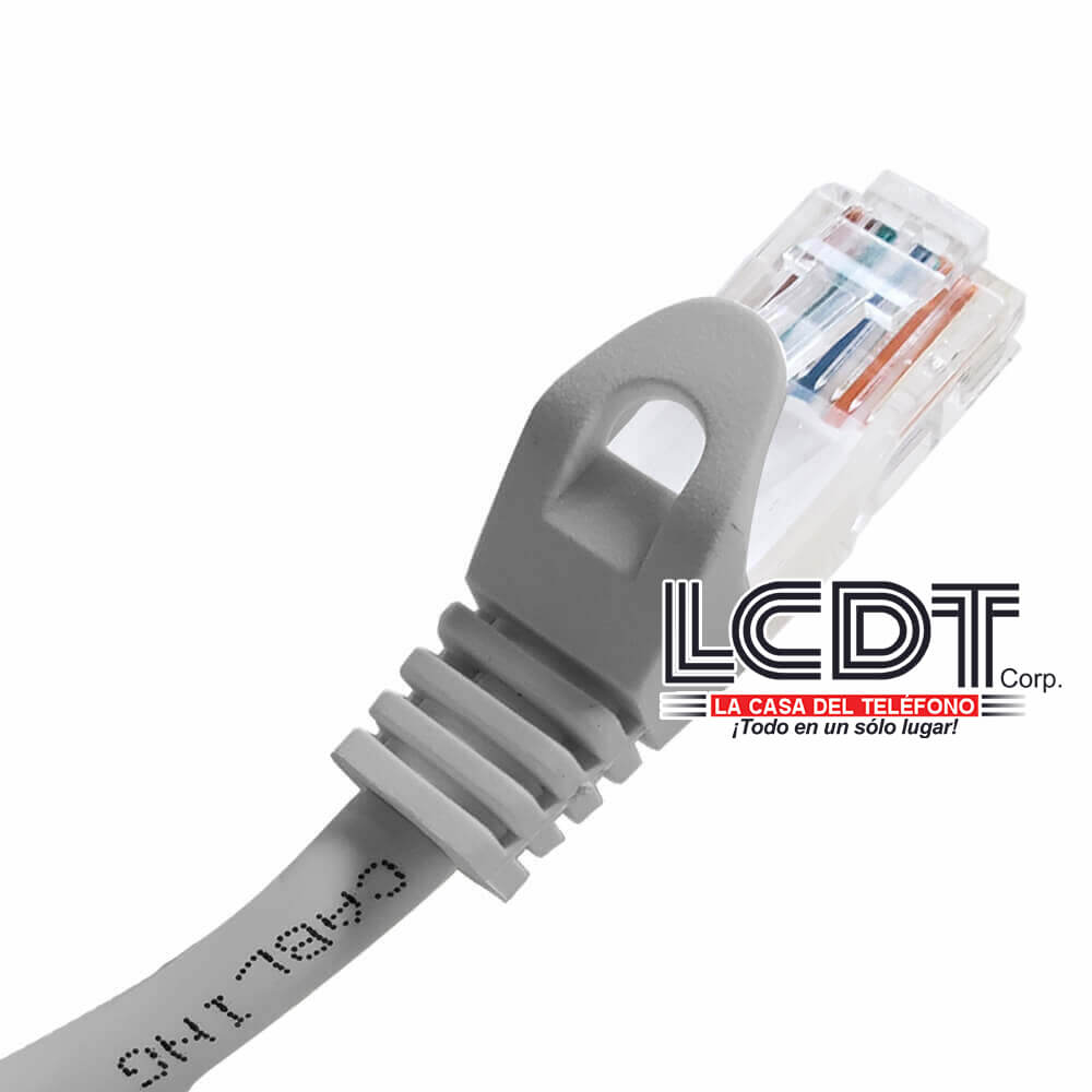 Patch Cord UTP CAT6 CMR Gris 550MHZ de 1 pie – NPC-6901 Quest - LA CASA DEL TELEFONO
