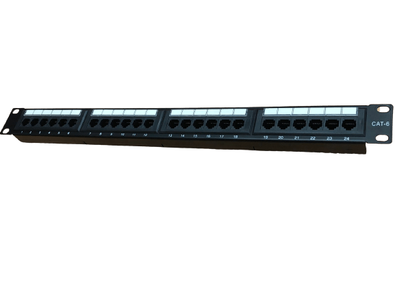 Patch panel de 24 puertos para redes CAT6 – LCDT NPP6124UL - LA CASA DEL TELEFONO