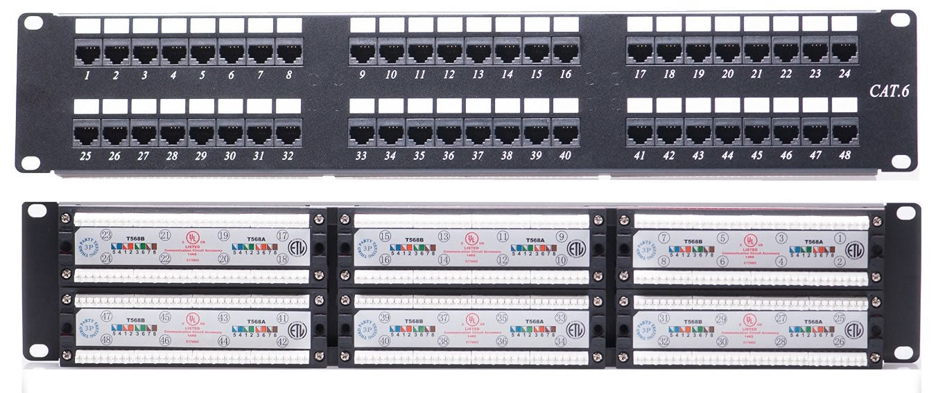 NPP5148-1 Patch Panel Cat5e 48 Puertos