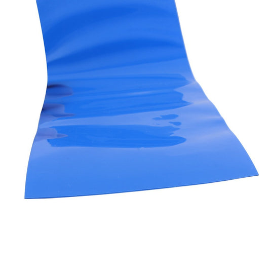 Pie de tubo de PVC termoencogible, ancho plano de 200mm. Color azul - LA CASA DEL TELEFONO