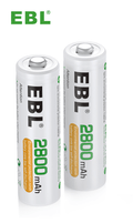 Pilas Recargables EBL AA HR6 Ni-MH 2800mAh 1.2V – Pack x2