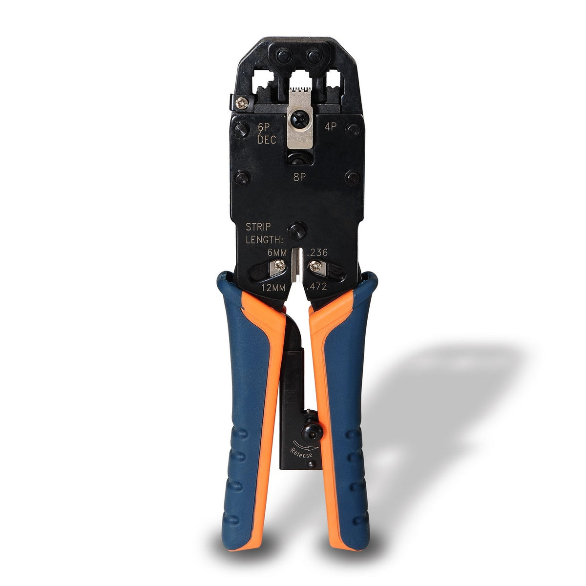 Pinza ratchet para crimpeo de RJ45 RJ12 RJ11 RJ9 - LA CASA DEL TELEFONO