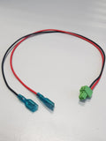 Cable con terminal en bloque de tornillo verde a terminales faston hembra aislado – CV-PL012