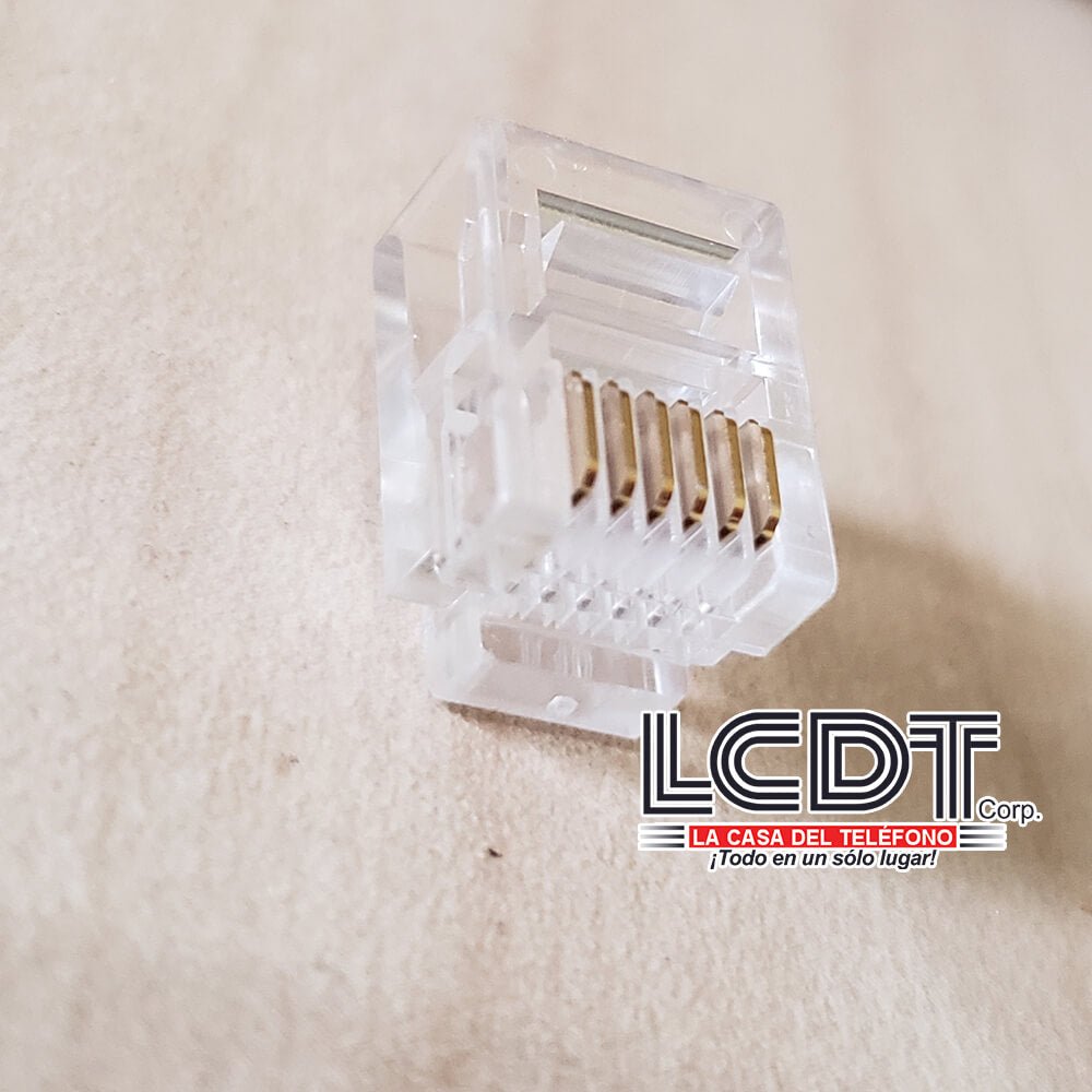 Plug modular RJ12, 6P6C - LCDT NMP66 - LA CASA DEL TELEFONO