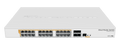Poderoso Router / Switch “Dual boot” de 24 puertos gigabit PoE, 4 puertos SFP+ para rápidas conectividades de hasta 10Gbps – CRS328-24P-4S+RM Mikrotik