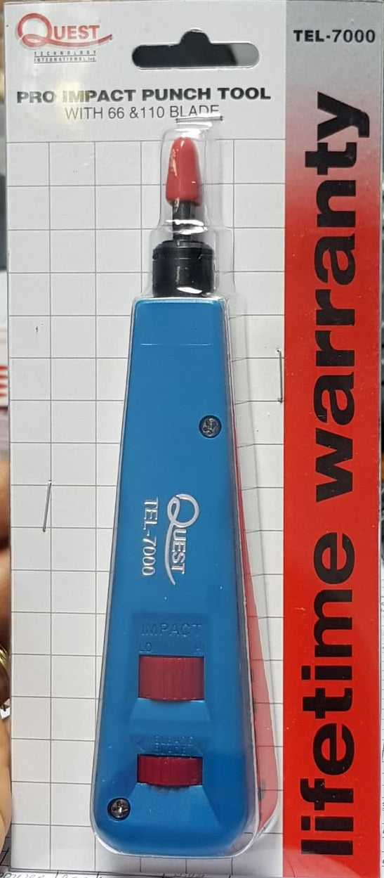 Punch down herramienta de impacto con cuchilla 66 y 110 – Quest TEL-7000