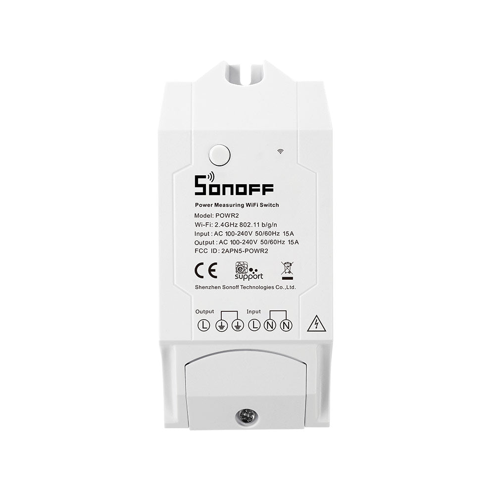 Interruptor inteligente Wi-Fi con monitoreo de consumo – Sonoff POWR2