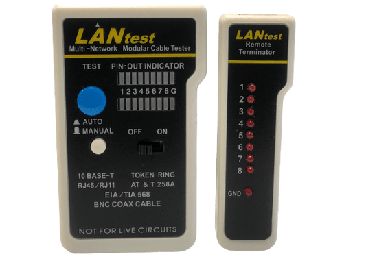 Probador de cable de red ( LAN TESTER ) - TNTC08 - LA CASA DEL TELEFONO