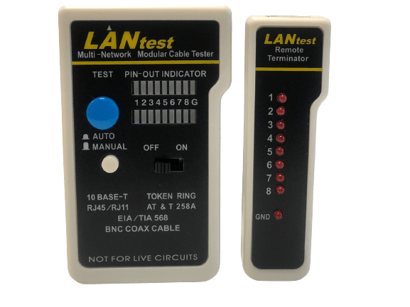 Probador de cable de red ( LAN TESTER ) - TNTC08 - LA CASA DEL TELEFONO