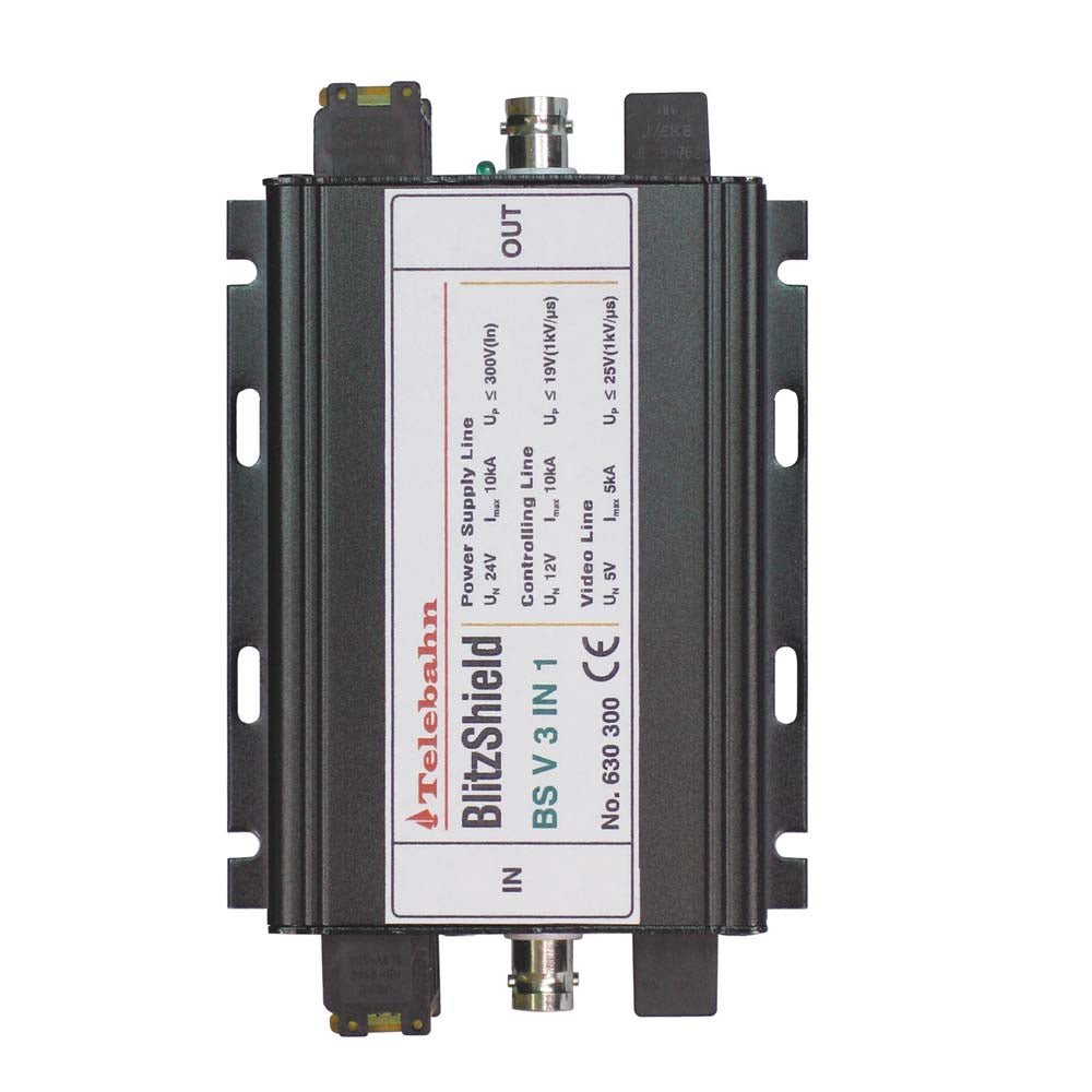 Protector SPD 3 en 1: para líneas de alimentación, señales de video y señales de control – 630 300 BS V 3 IN 1 - LA CASA DEL TELEFONO