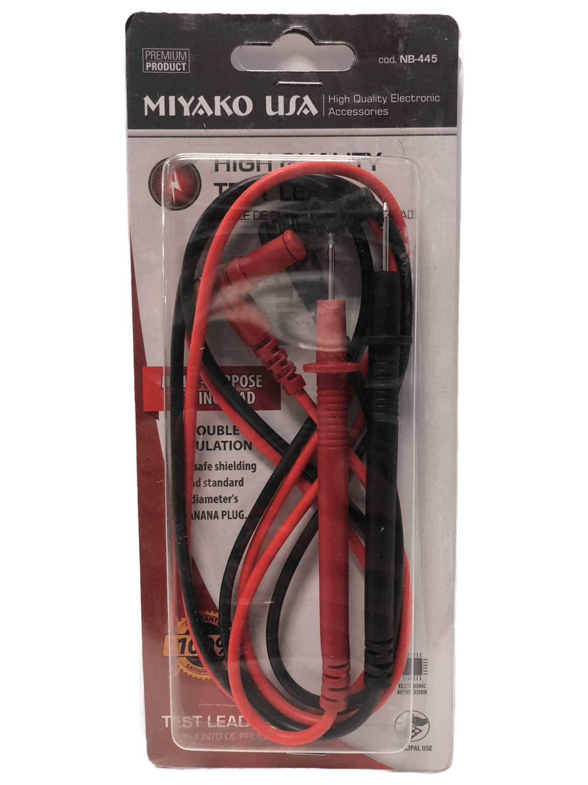Puntas de prueba para medidores, alta calidad – NB-445 Miyako - LA CASA DEL TELEFONO