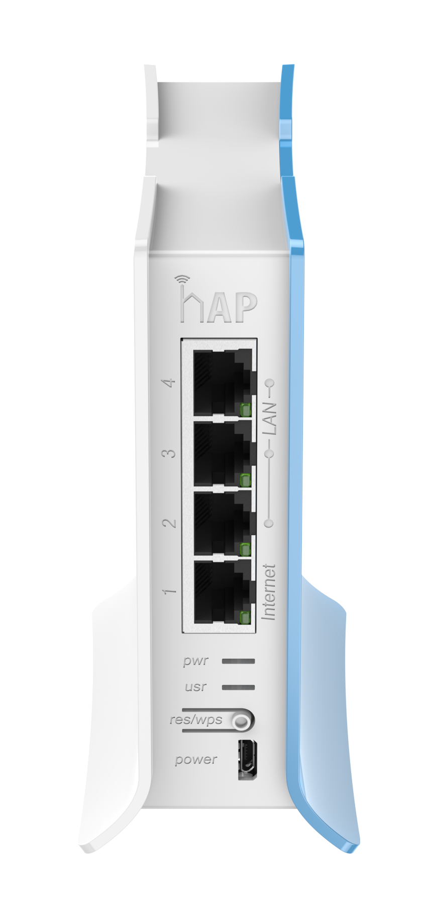 Router inalámbrico 2.4Ghz, 4 puertos ethernet – RB941-2nd-TC (hAP lite) Mikrotik