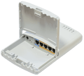 Router con 5 puertos 10/100Mbps, de exterior, PoE en 4 puertos – RB750P-PBr2 (PowerBOX) Mikrotik
