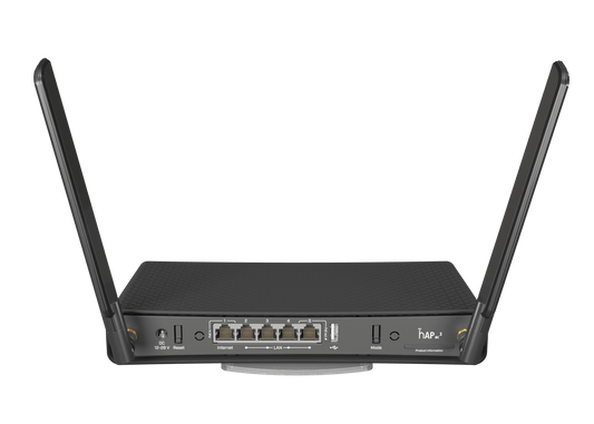 Router inalámbrico 2.4/5Ghz, 5 puertos gigabit ethernet (puerto 5 es PoE) y antenas externas para mayor cobertura – hAP ac³ (RBD53iG-5HacD2HnD) MikroTik - LA CASA DEL TELEFONO
