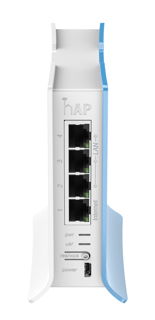 Router inalámbrico 2.4Ghz, 4 puertos ethernet – RB941-2nd-TC (hAP lite) Mikrotik - LA CASA DEL TELEFONO