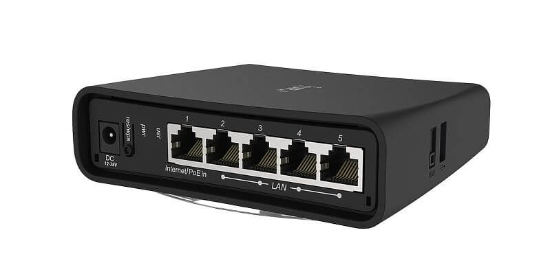 Router inalámbrico MikroTik hAP ac² (RBD52G-5HacD2HnD-TC) doble banda con 5 puertos gigabit - LA CASA DEL TELEFONO