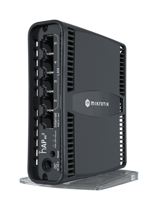 Router Mikrotik hAP ax² Wi-Fi 6 doble banda 5 puertos gigabit – C52iG-5HaxD2HaxD-TC - LA CASA DEL TELEFONO