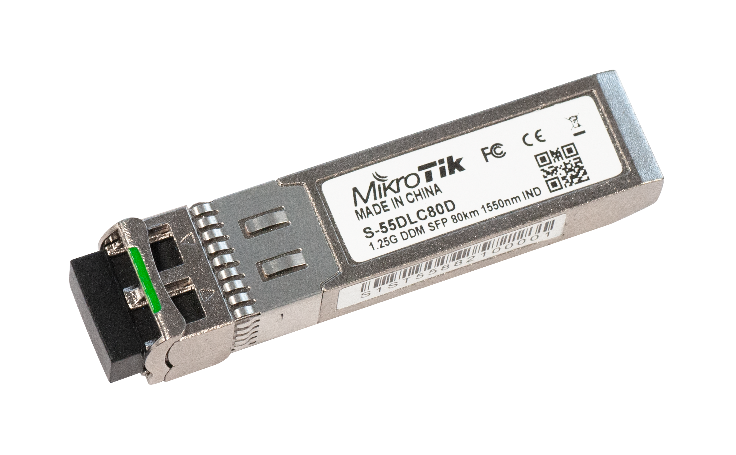 Módulo transceptor SFP 1.25G, 1550nm, 80km – S-55DLC80D Mikrotik