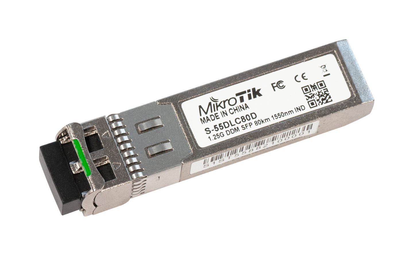 Módulo transceptor SFP 1.25G, 1550nm, 80km – S-55DLC80D Mikrotik