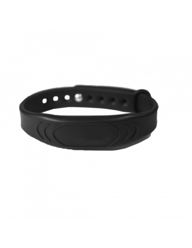 Pulsera de proximidad negra, opera en 125Khz – Sbracelet2