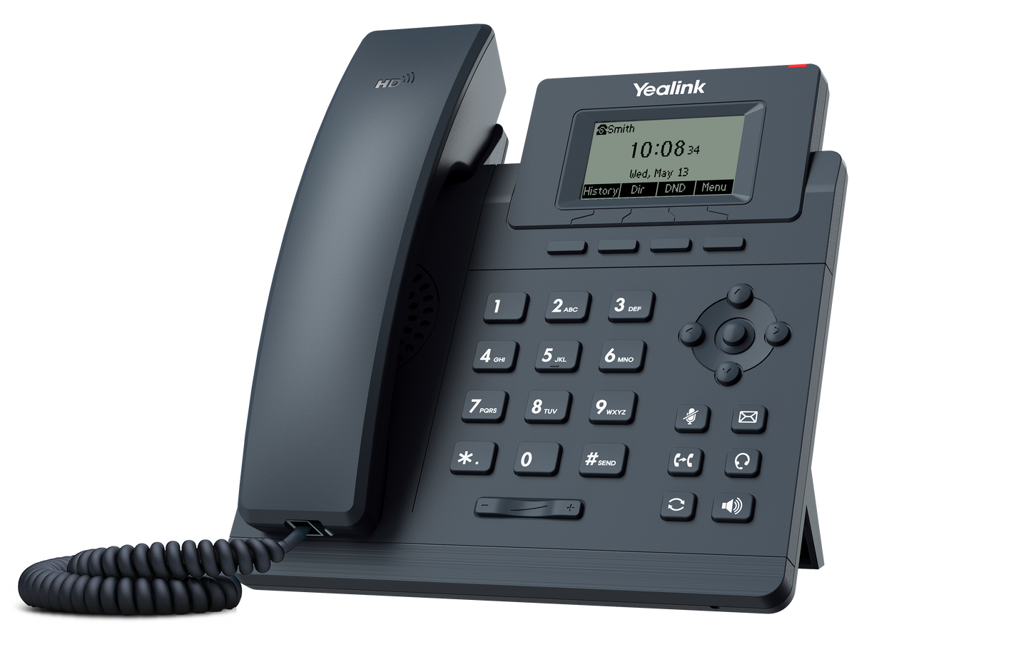 Teléfono IP Yealink SIP-T30 con 1 cuenta SIP, audio HD y 2 puertos 10/100 Mbps