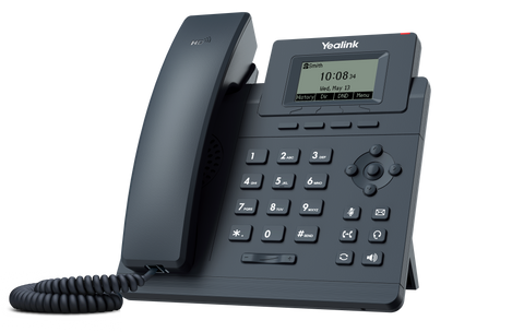 Teléfono IP Yealink SIP-T30 con 1 cuenta SIP, audio HD y 2 puertos 10/100 Mbps